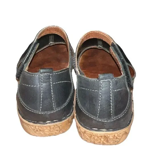 Josef Seibel Rosalie 37 Womens Sandals Sz 6 - 6.5 Leather Hook & Loop Round Toe - Picture 3 of 8